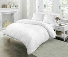 Outstanding 3PC Duvet Set Pure Egyptian Cotton 600/1000 TC US-King White Solid
