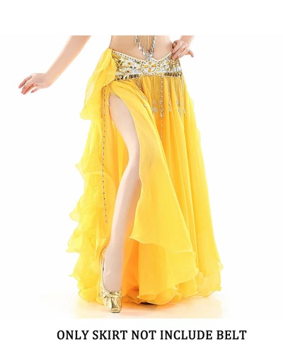 Women Belly Dance Costume Woman Dancing Chiffon Skirt Gypsy Performance Costumes - Picture 39 of 48