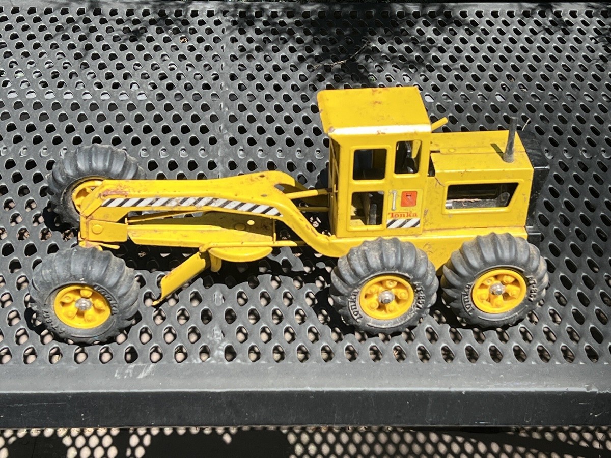 Vintage Tonka - Metal - Road Grader - Rubber Tires | eBay
