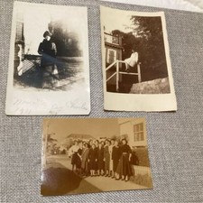 Vintage photographs 2 vintage postcards. Black White