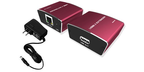 Long-Range USB 2.0 Over RJ45 Cat5 Cat6 Range Extender Cable Repeater 30 FT 100M - Picture 6 of 6