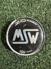 Msw By Oz Wheel Center Hub Cap 2.875 Od Snap In Black Chrome C-pcf-82