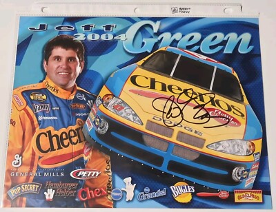Jeff Green 2004 Cheerios General Mill Auto Signed Hero Card Nascar Racing