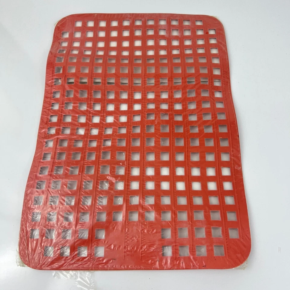 VTG  Rubbermaid Large Sink Stove Top Mat Protector 10 1/2  x 15" Red NOS 1961 - Image 2 of 4