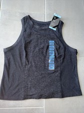 NWT Member's Mark Women's Charcoal Gray Heather Soft Rib Cropped Tank L