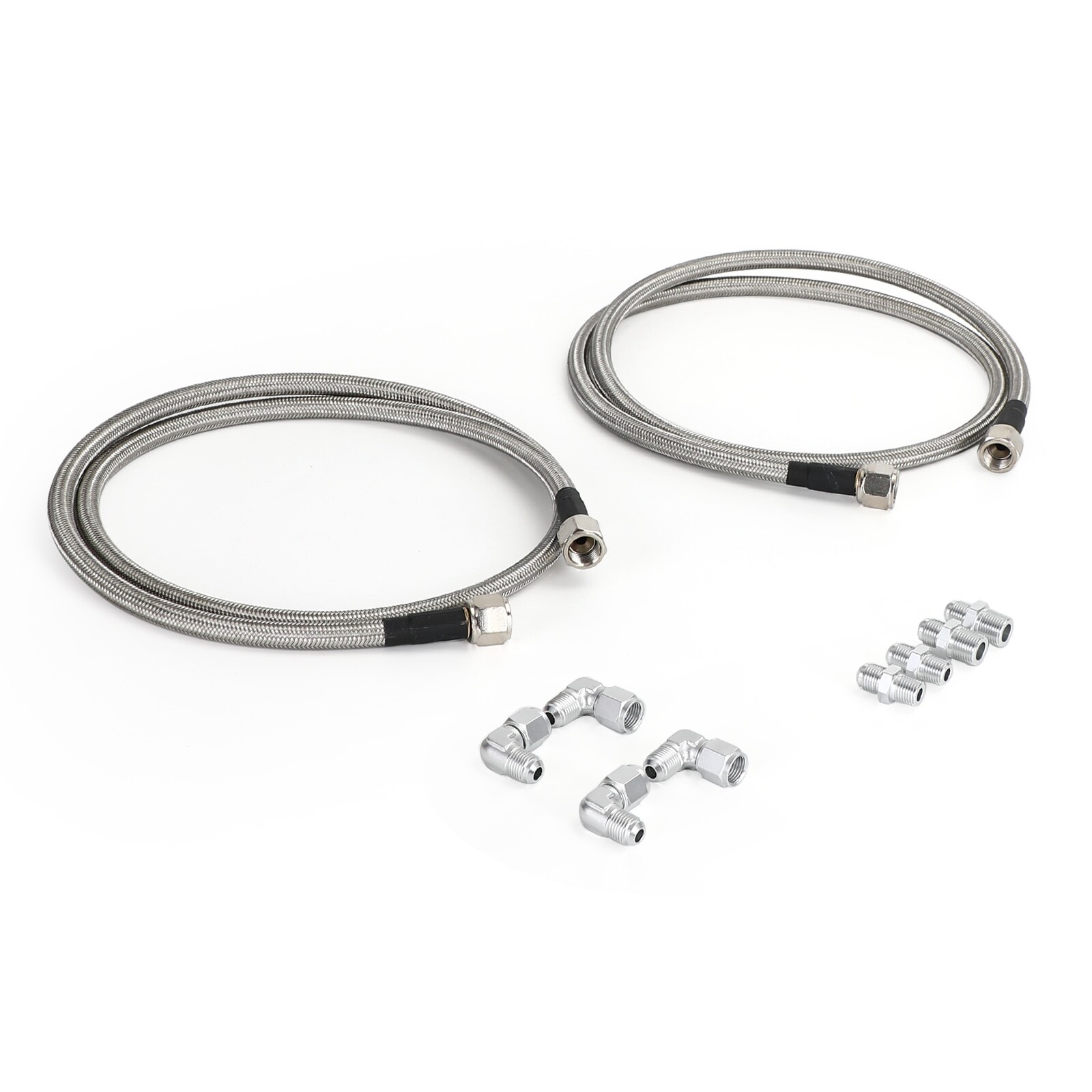 Transmission Cooler Hose Fitting Kit Stainless Steel Braided for 700R4 TH350/400 eBay