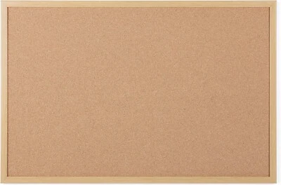 ALLBOARDS Bi-Office Earth 60x40cm Korktafel mit Executive MDF Rahmen, Eichenrahmen