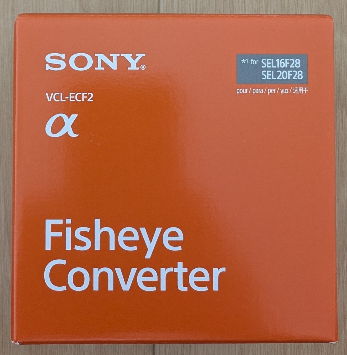 SONY SEL16F28＋VCL-ECF2 NEW SONY Fish Eye Converter VCL-ECF2 for SEL16F28 and SEL20F28