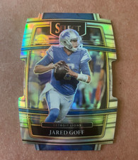 2021 Panini Select #13 Jared Goff Silver Prizm Die Cut Detroit Loins Mint