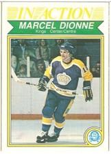 1982-83 82/83 O-Pee-Chee OPC hockey card Marcel Dionne IN ACTION #153 VG-EX