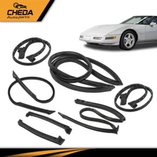 Fit For 84-89 Corvette C4 Coupe Weather Strip Seal Full Weatherstrip Kit New