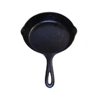 Griswold #6 Cast Iron Skillet Large Logo 699G Erie PA USA Vintage Seasoned 9"