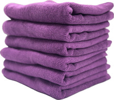 100 Cotton Hand/Foot Towel for spa hair salon, purple,6 pack