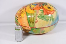 Extremely Rare HUGE Vtg Paper Mache Easter Egg Candy Container West Germany