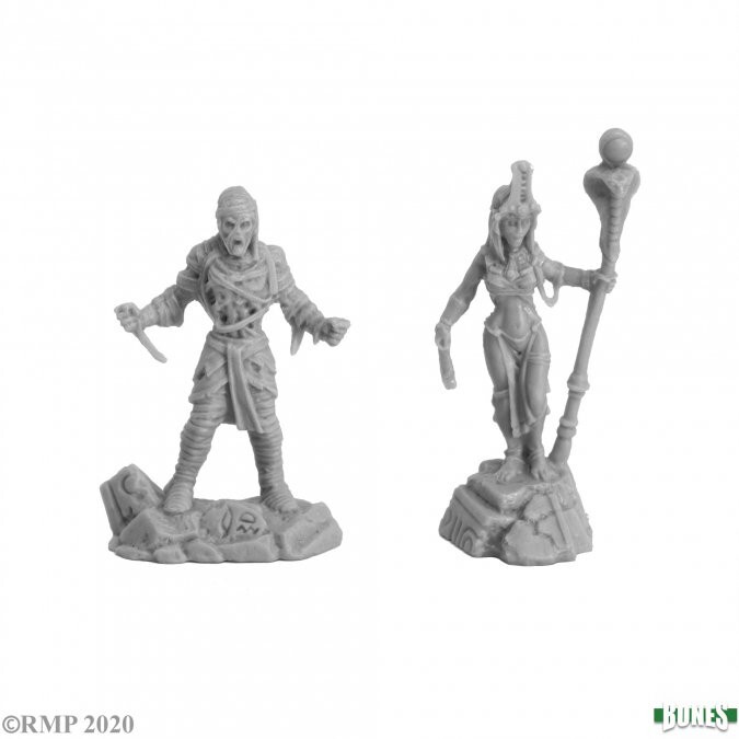 Black Et Mortimer 1 X MOMIE - BONES REAPER Figurine Miniature Jdr D&d Rpg Mummy Egypte Evil Dead Regeneration - Foto 11