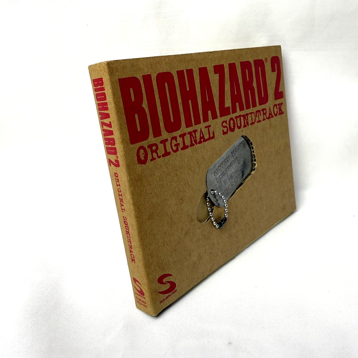 BIOHAZARD 2 ORIGINAL SOUNDTRACK CD w/ Dog Tag Japan import