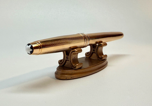 Montblanc 1980's "Noblesse" Gold Fountain Pen; 14K Fine Nib; Cartridge/Converter - Picture 7 of 24