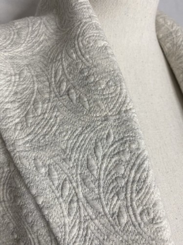 Cardigan grande Soft Surroundings Cardi Shacket Jordan jacquard avorio carriera nuovo con etichette - Foto 13 di 15