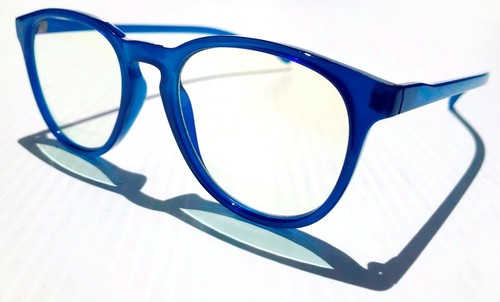 BLUE LIGHT Blocking Readers Computer Gaming Glasses CRYSTAL BLUE Professor - Picture 2 of 11