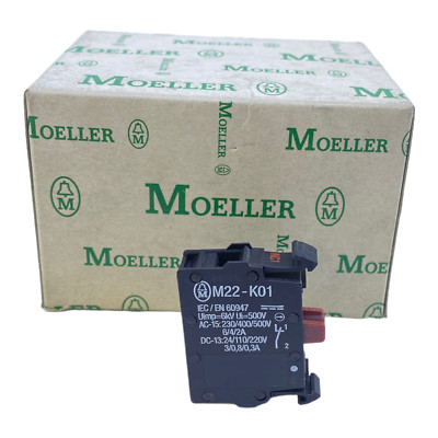 Moeller M22-K01 Contact Element 230/400/500V AC 6/4/2A Ve: 31stk M