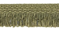 "MoosgrüN 1 3/8\" Muschelsaum Fransenband [24 Yards]"