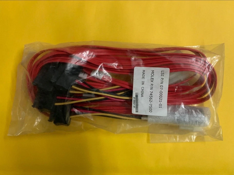 2PCS LSI Mini SAS 36 Pin SFF-8087 to 4 SFF-8482 with 4 Power HDD Cable SAS Cable - Image 2 of 4