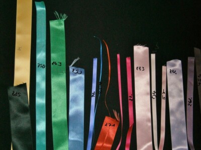 Posamenten, Satin Luxe Double Face, Satinband, 100 mm, 50 mm, 40 mm, 10 mm, 6 mm