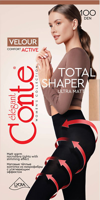 Conte Velour Active 100 Den - Microfibra Opaque Shaper Women's Tights (19С-123СП
