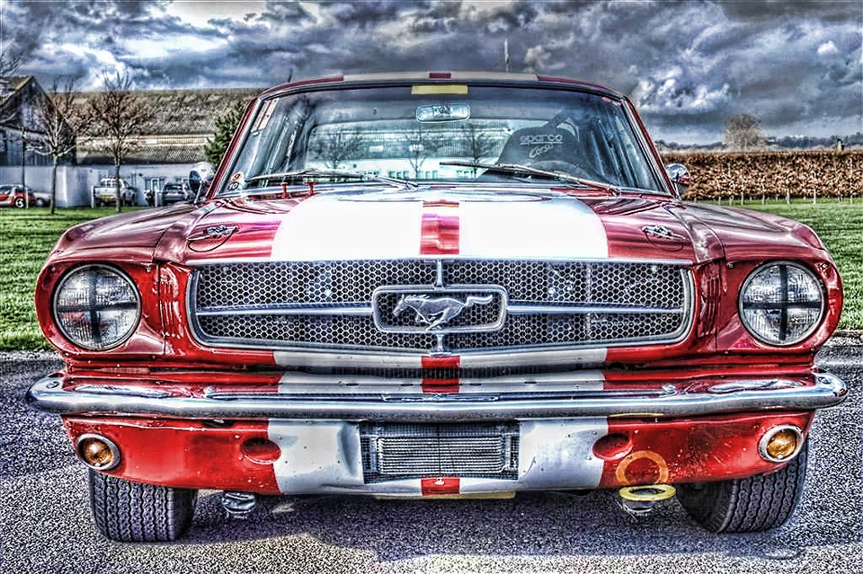 Ford Pony - CANVAS OR PRINT WALL ART - Image 2 of 2