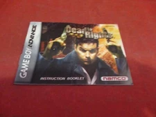 Dead to RIghts Nintendo Game Boy Advance Instruction Manual Booklet ONLY