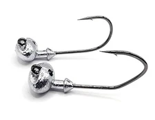 Recessed Football Weedless Bass Fishing Jig UnPainted Victory or Mustad Hook New