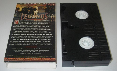 VHS Tape Action Legends of Mounment Valley NP Navajo Kit Carson - Picture 3 of 6