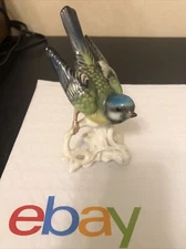Vintage Goebel West Germany Bird on white painted branch #38221-14  53