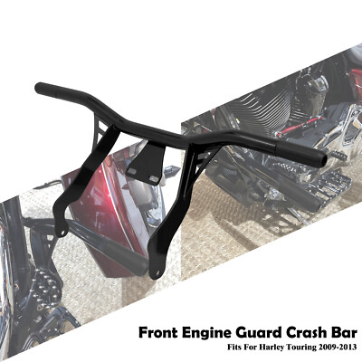 Highway Footpeg Front Engine Guard Crash Bar For Harley Road Electra Glide 09-13