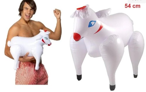 inflatable sheep, blow up sheep doll stag do hen night fancy dress 54 cm - Picture 2 of 3