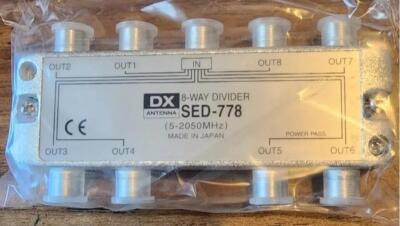 SED-778 DX Antenna 8-Way Divider Spliter 5-2050 MHZ	