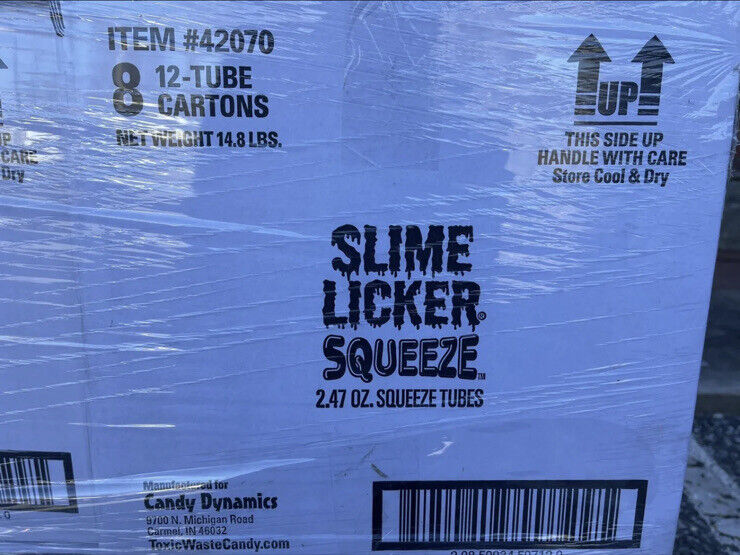 3 SLIME LICKERS SQUEEZE TUBE TOXIC WASTE LOT OF 3 BRAND NEW LIQUID CANDY