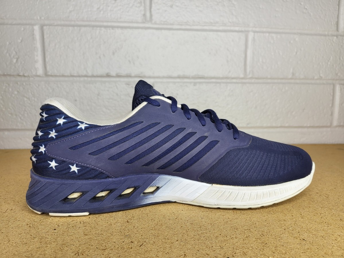 ASICS FuzeX Country Pack T6K0N Mens 11.5 Sneaker Navy Running Athletic Shoes Asics FuzeX Country Pack USA Running Trainers Navy T6K0N  main image 2