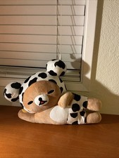 San-X Rilakkuma Sleeping Cow Outfit 18" Plush NWT Round 1 Exclusive brand new
