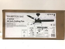 Hampton Bay Caprice 44 in. Integrated LED Indoor Matte Black Ceiling Fan