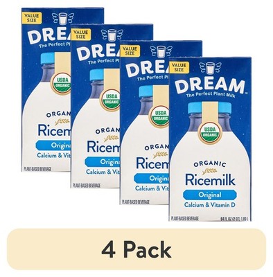 (4 pack) Rice Dream Organic Original Rice Drink, 64 Fl. Oz.