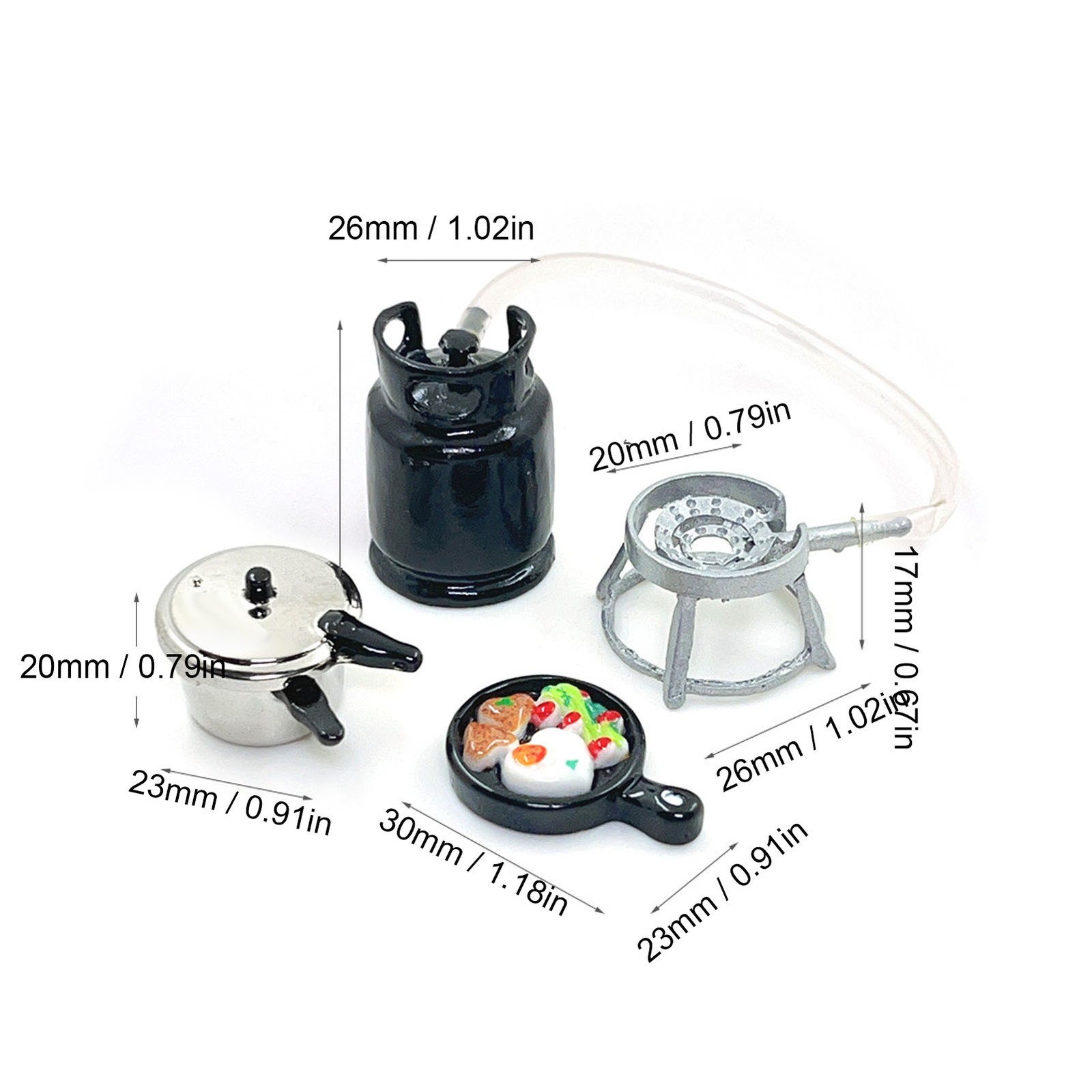Exquisite Miniature Stove Model For Dollhouse Cooking Kit Easy To Use
