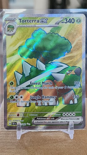 Pokémon TCG Torterra ex 185/162 Sv05: Temporal Forces Holo - Picture 1 of 2