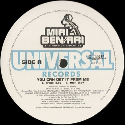 Miri Ben-Ari featuring Joe Budden & Mr. Maygreen, You Can Get It From Me, (12'', 
