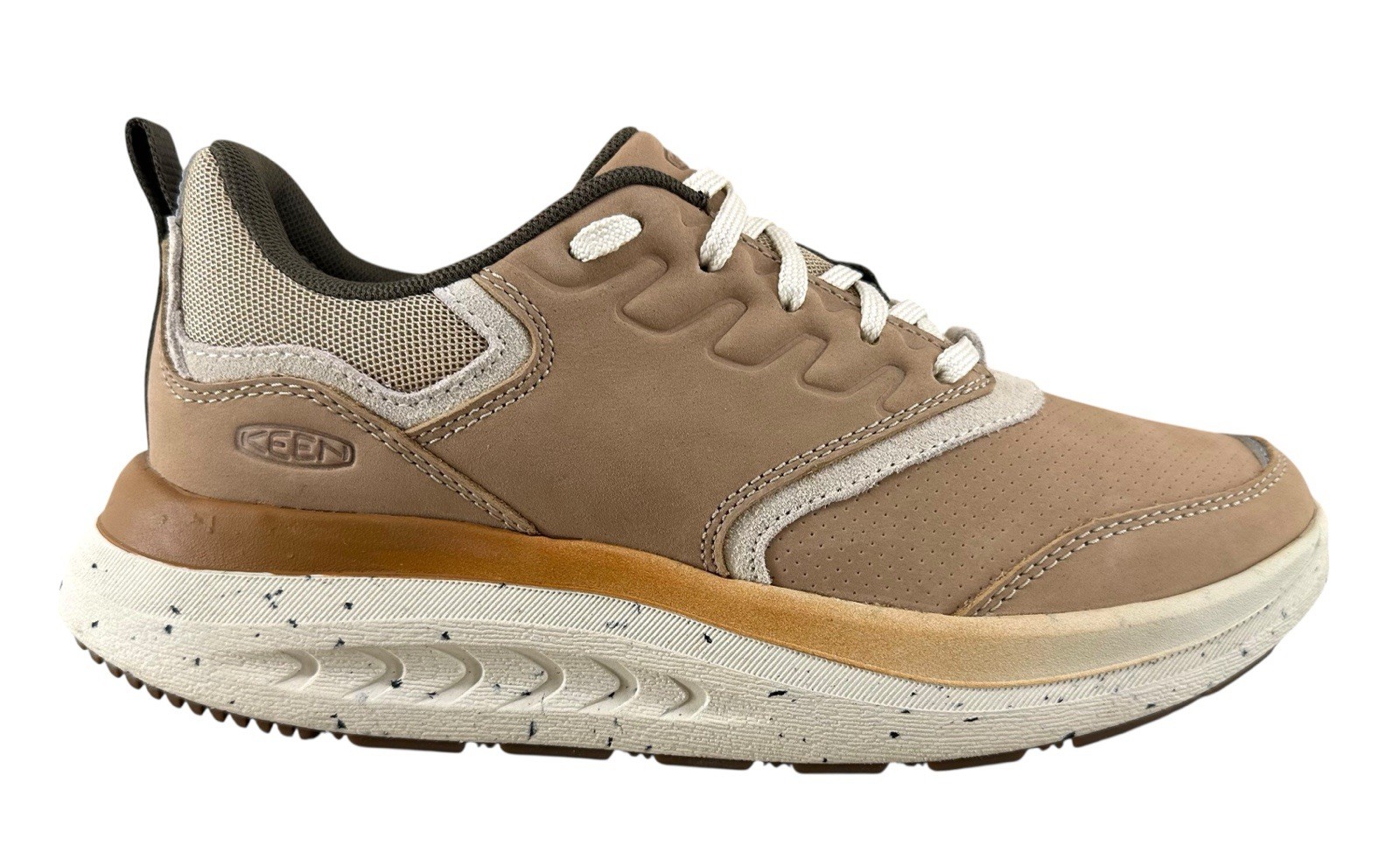 Scarpe da passeggio Keen donna WK400 safari pelle di betulla sneakers stringate taglia 8