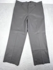 Docker's Men's Classic Fit Khaki Grey Size 38 X 30 Iron Free Cotton & Polyester 