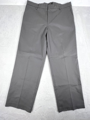Docker's Men's Classic Fit Khaki Grey Size 38 X 30 Iron Free Cotton & Polyester 