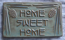 Mission Guild Studio Unframed Artist Made Clay Tile, 9" x 5"