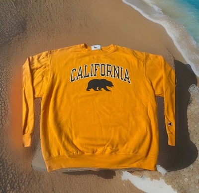 UC California Cal Berkeley Golden Bears Logo Champion Sweatshirt Adult Large New