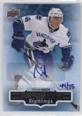 2013 Upper Deck Fall Expo Priority Signings 44/75 Nicklas Jensen #F-NJ Auto 3o2